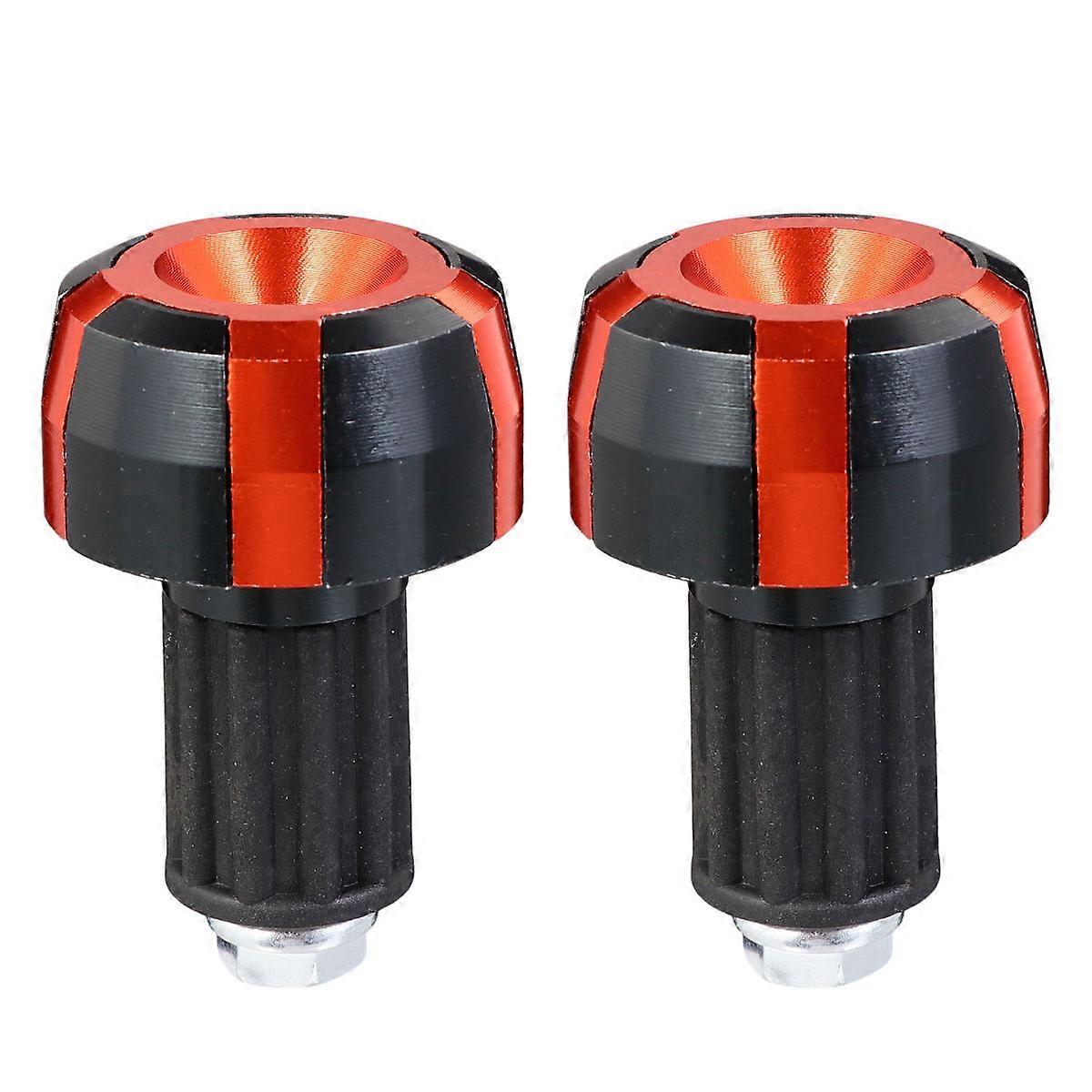 Durable 2pcs Motorbike Handlebar Plug Ends Impact Protection Decoration Easy Install for Motorcycle Handlebars