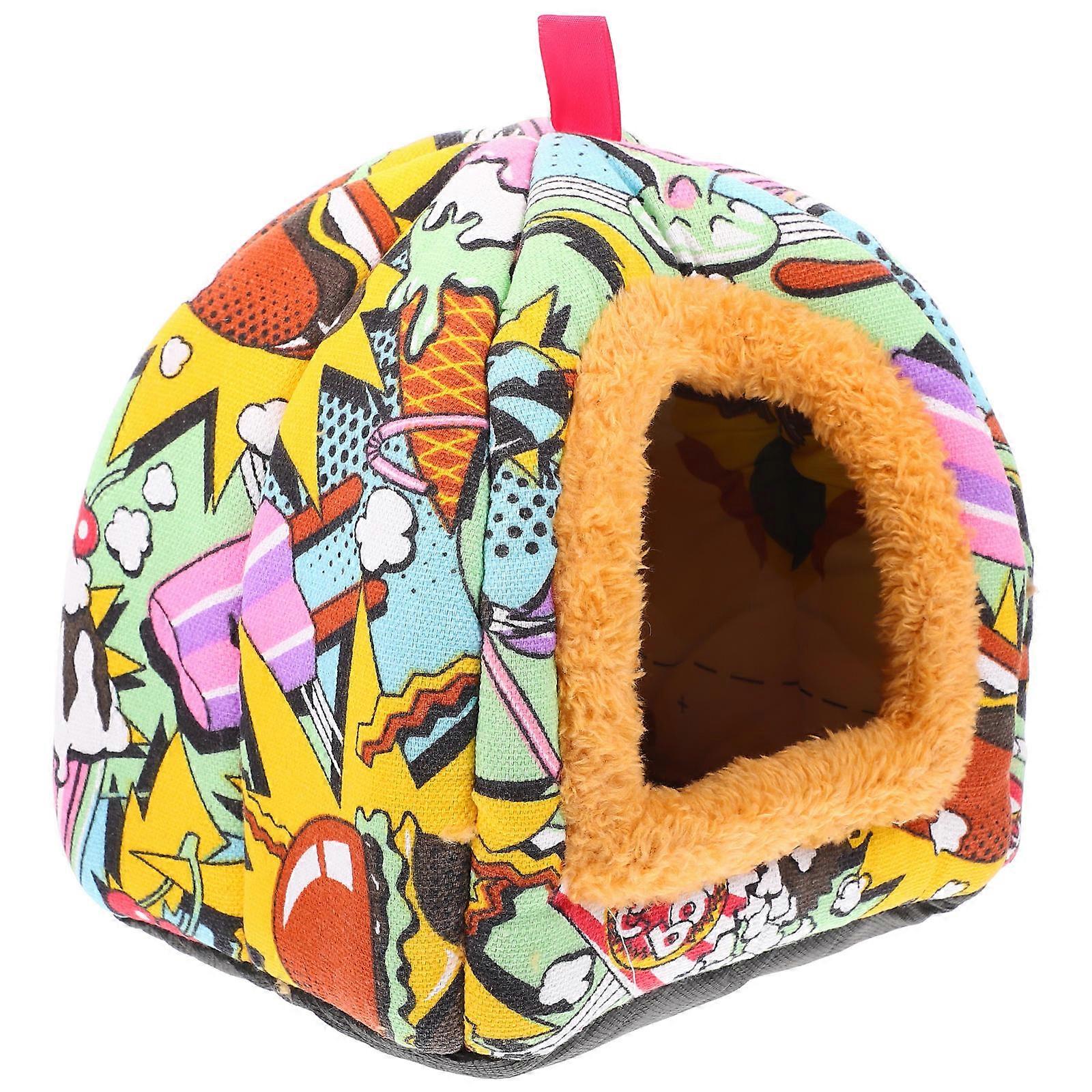 Winter Use Hideout Nest For Small Pets Warm Den Style 1Pack