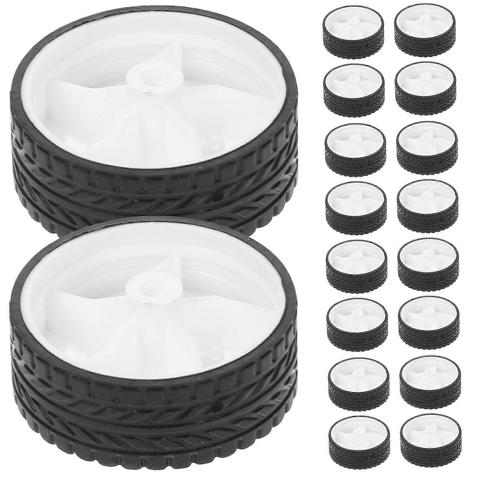 DIY Project Wheels 100Pcs Plastic Wheel Rims For Toy Science Projects Children And Hobbyists 28Mm