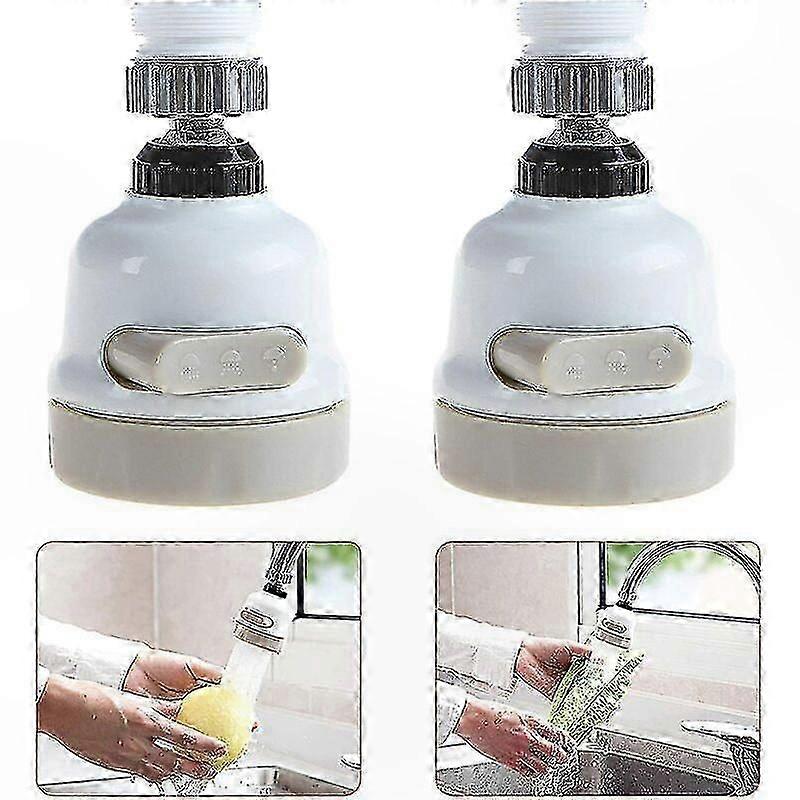 Dual Kitchen Faucet Heads with Water-Saving Aerator Functionality