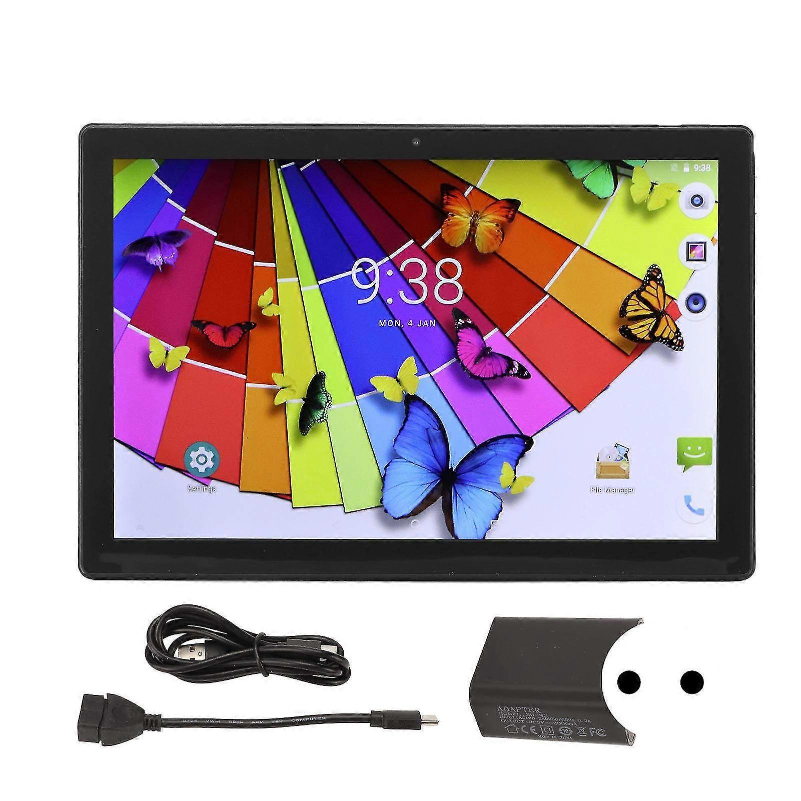 10.1-Inch Grey Tablet with 5G Dual Frequency WiFi - Android 10 Octa Core, 8GB RAM, 256GB ROM, 4G Network Calling, Type C Rechargeable, EU Pl
