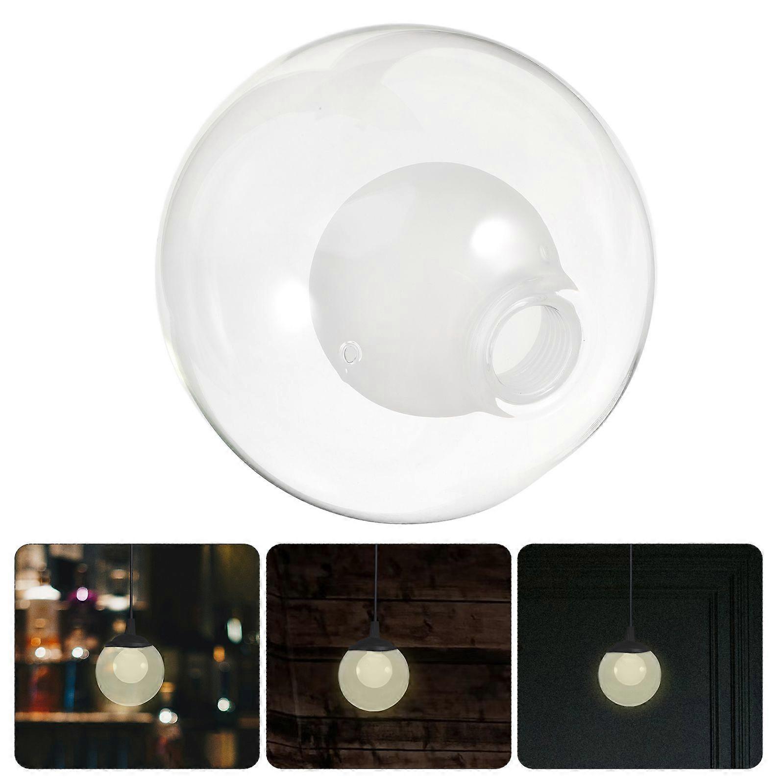 Glaskugel Lampenschirm Decke Hängend Glas Licht Abdeckung Transparent Kugelform Lampenschirm