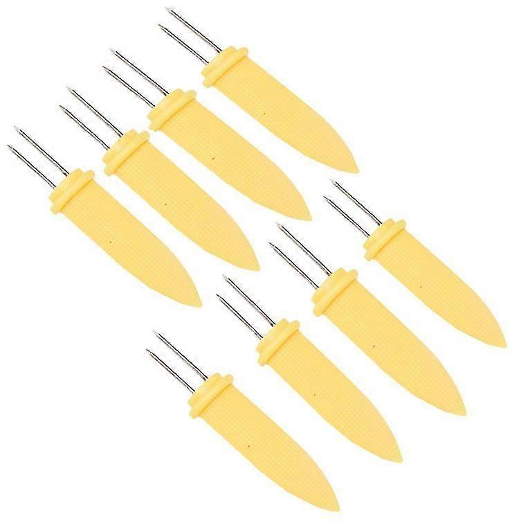 24-Pack Corn Roasting Skewers - BBQ Camping Grill Tools (Yellow)