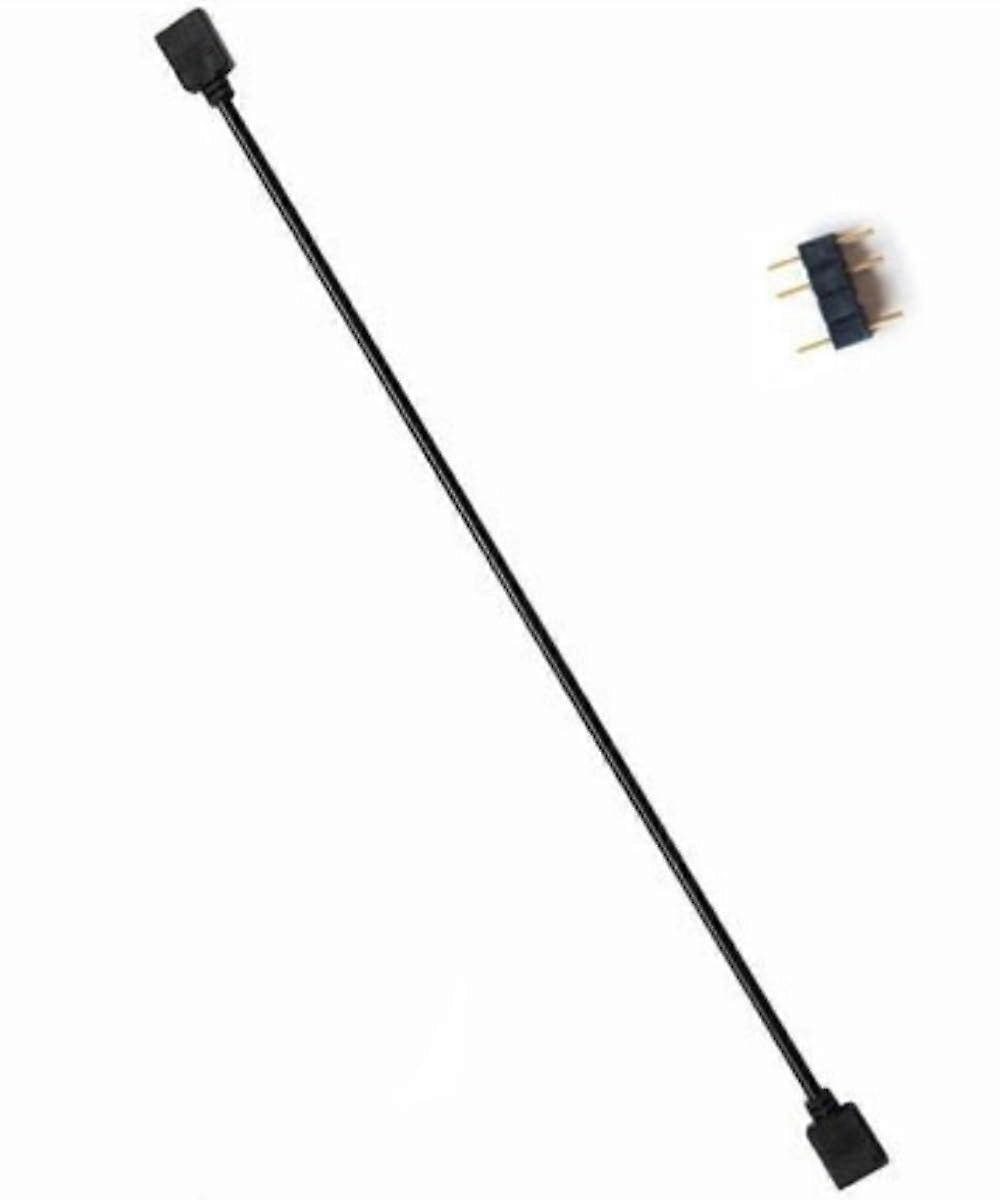 Computer Motherboard Extension Cable, 50cm RGB Interface Extension, 12V RGB 4-Pin / 5V ARGB 3-Pin, 1-4/1-5 Connector Hub