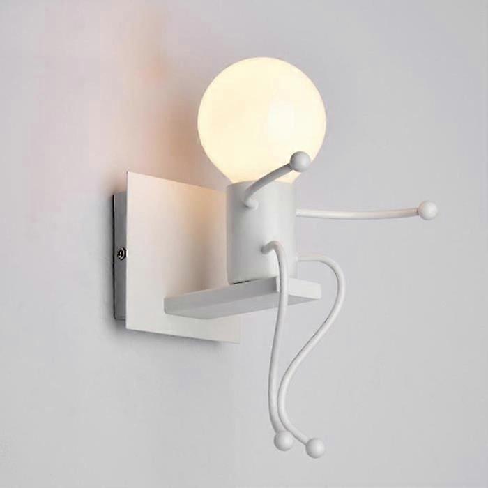 Wall light - Contemporary - E27 - White - 60W - Modern design for children