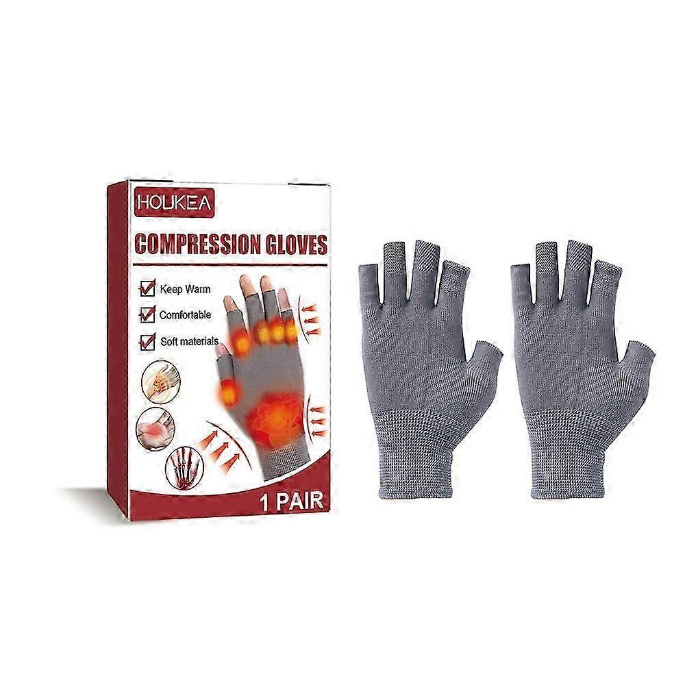 Half Finger Joint Pain Relief Gloves Comfortable Practical Stimulating Circulation Gloves For Swollen Hands Hand Stiffness Mild