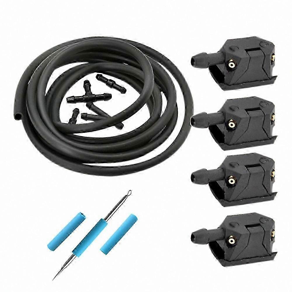 Truck Windshield Washer Nozzle with Hose for XF 105 95 Models F85-Compatible Spray Wiper Accessory