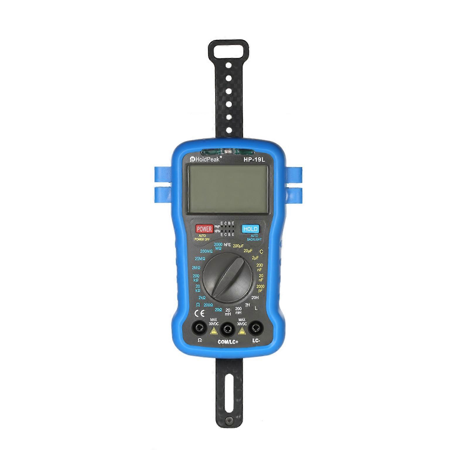 Digital LCR Meter Tester with Backlight, 3.5’’ LCD, Black/Blue, 14.5x10x3.5cm