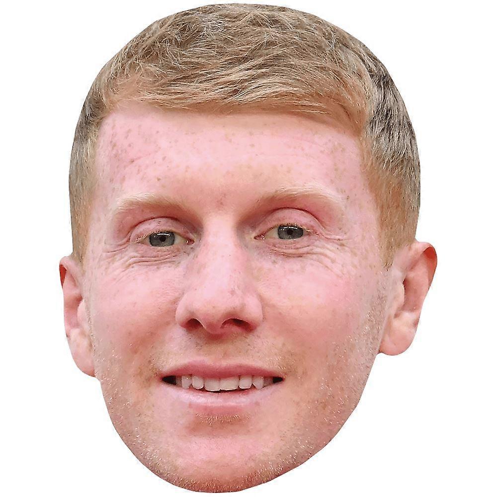 Brad Halliday (Smile) Celebrity Mask, Flat Card Face