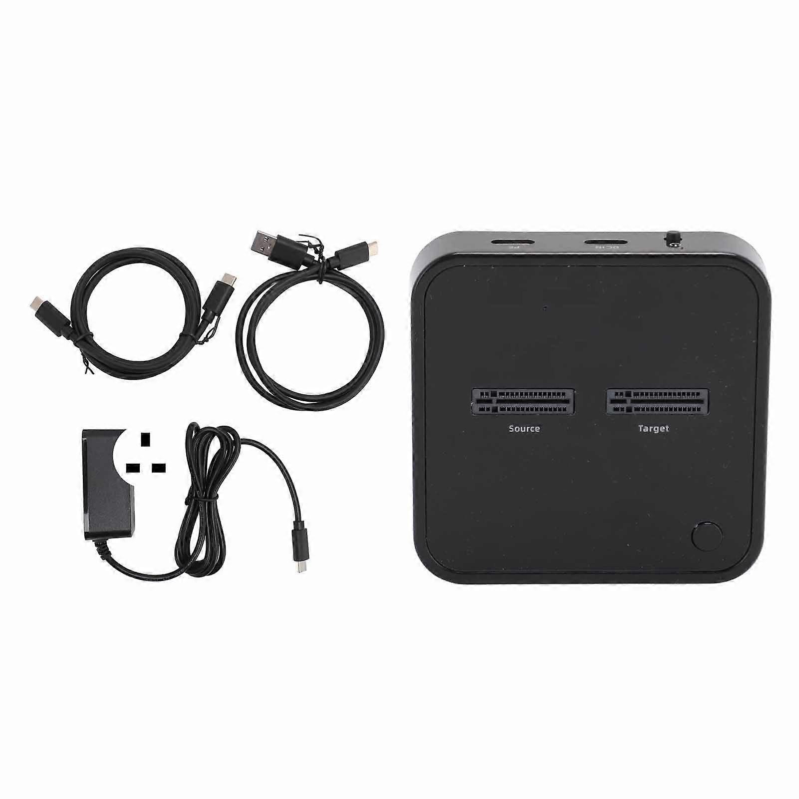 M.2 NVMe Duplicator Dual Bay 10Gbps Offline Clone Docking Station for PCIe SSDs UK Plug