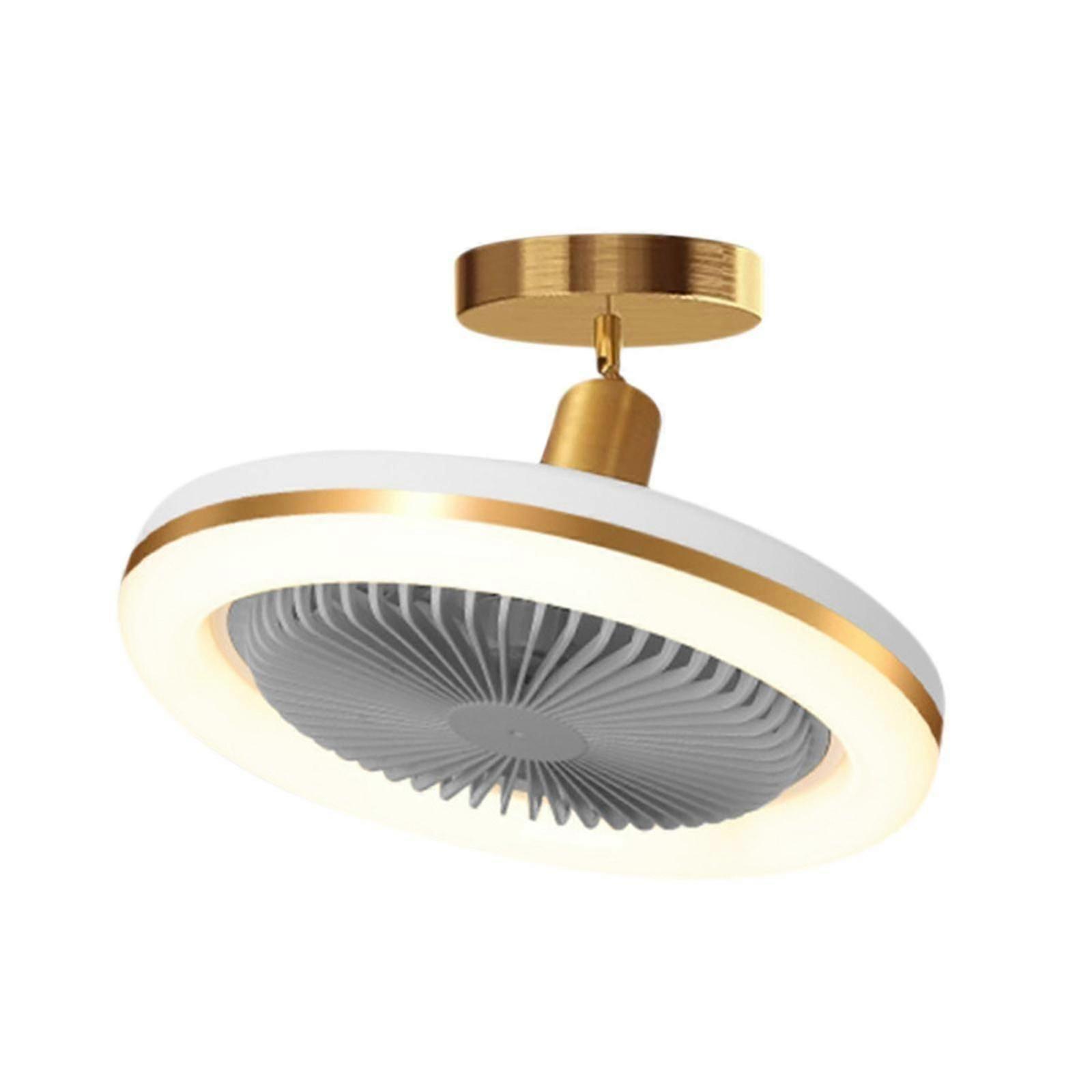 Fans For Bedroom Cooling Fan Ceiling Style Modern Sketchy And Luxurious Circular Dining Table Dining Hall Pendant Light Invisible And Silent Master Be