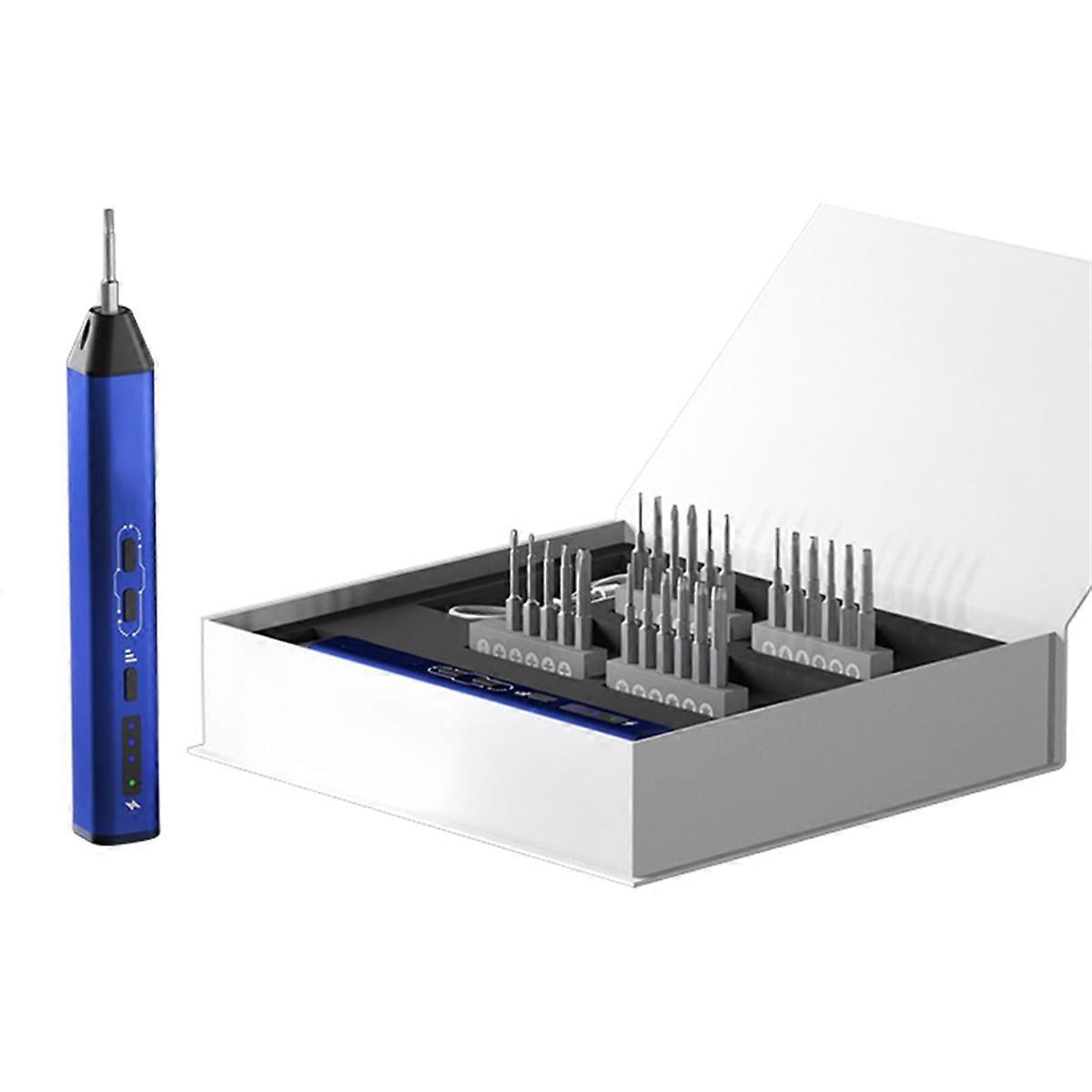 ES240 Electric Screwdriver with 24pcs A2 Alloy Steel Bits LED Lighting for Computer Phone Dismantling Repair Tools Kit