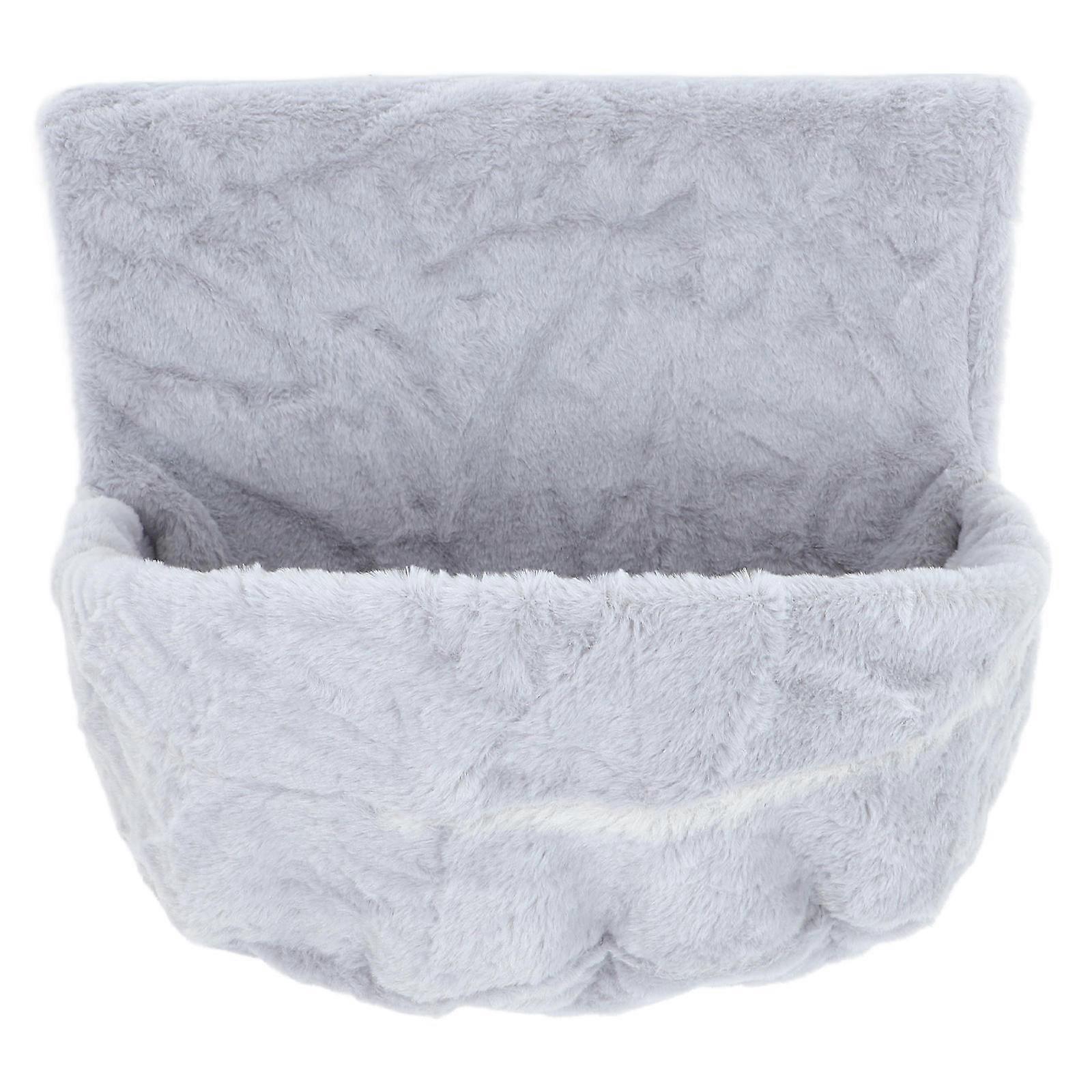 Cat Hammock Hanging Bed Indoor Cats Grey Plush Lining Warmth 1Pack