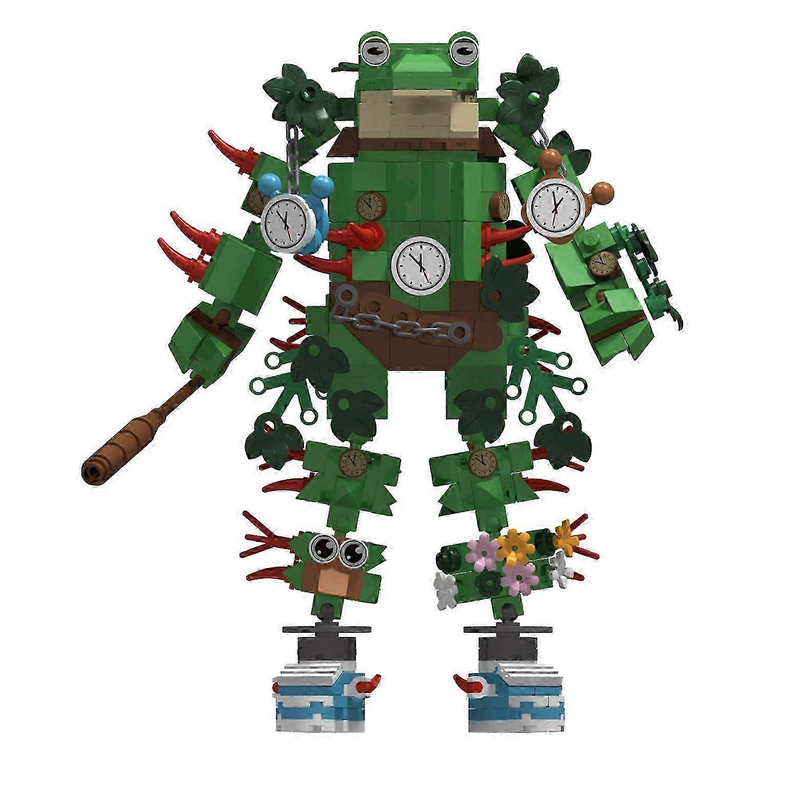 Italian Brainrot Tung Tung Tung Blocks & Tralalero Action Toy Figures