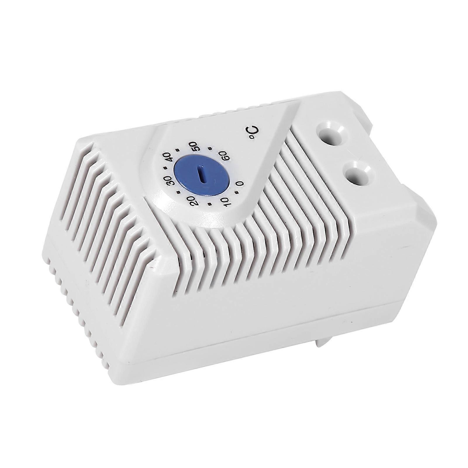 0-60℃ Adjustable Mechanical Thermostat Switch, Blue Button, 60x43x33mm