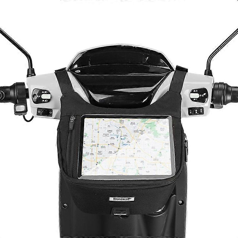 Multi-Function Bike Waterproof Front Bag X21923 (Full Black)