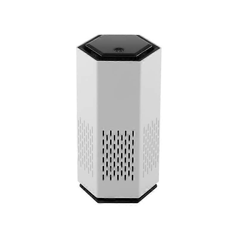 Mini HEPA USB-C Powered Air Purifier. Ultra Portable (70X70X132mm), Ultra Quiet. Perfect for Travel, In-Car and Desktop(White)