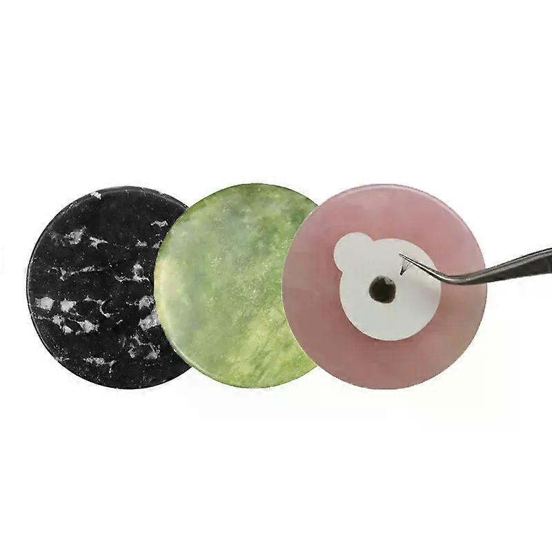 1 pc Glue Adhesive Pallet Crystal Jade Stone Holder Grafting Tool Lash Eyelashes Makeup Eyelash Extension