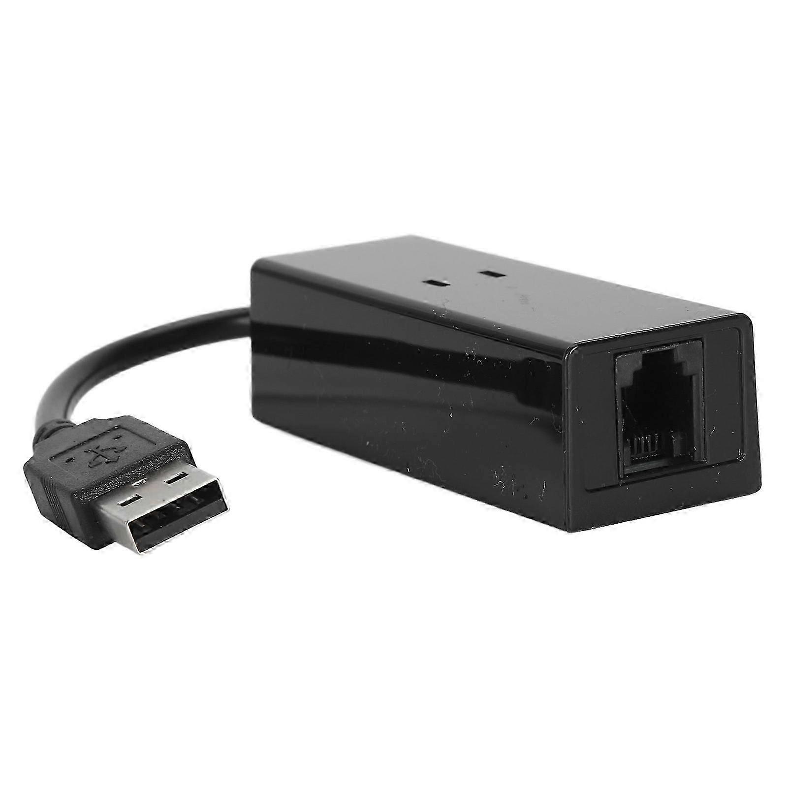 USB 56K Módem de datos de fax de acceso telefónico externo Módem de fax portátil Computadora Plug and Play para Windows 10 8 7 Vista XP para LINUX