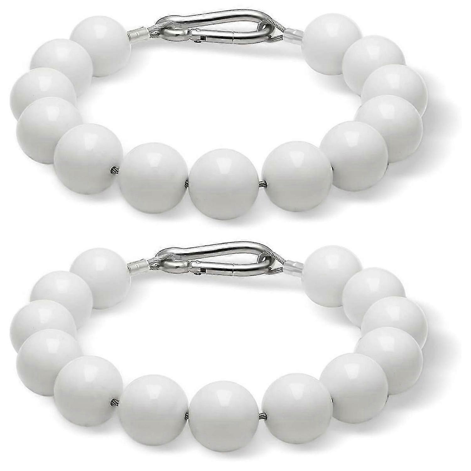 Flagpole Bead Chain Gear Fixing Ring, Beaded Flagpole Ring Accessories, Flagpole Fixing Beads with Super Pulling Force