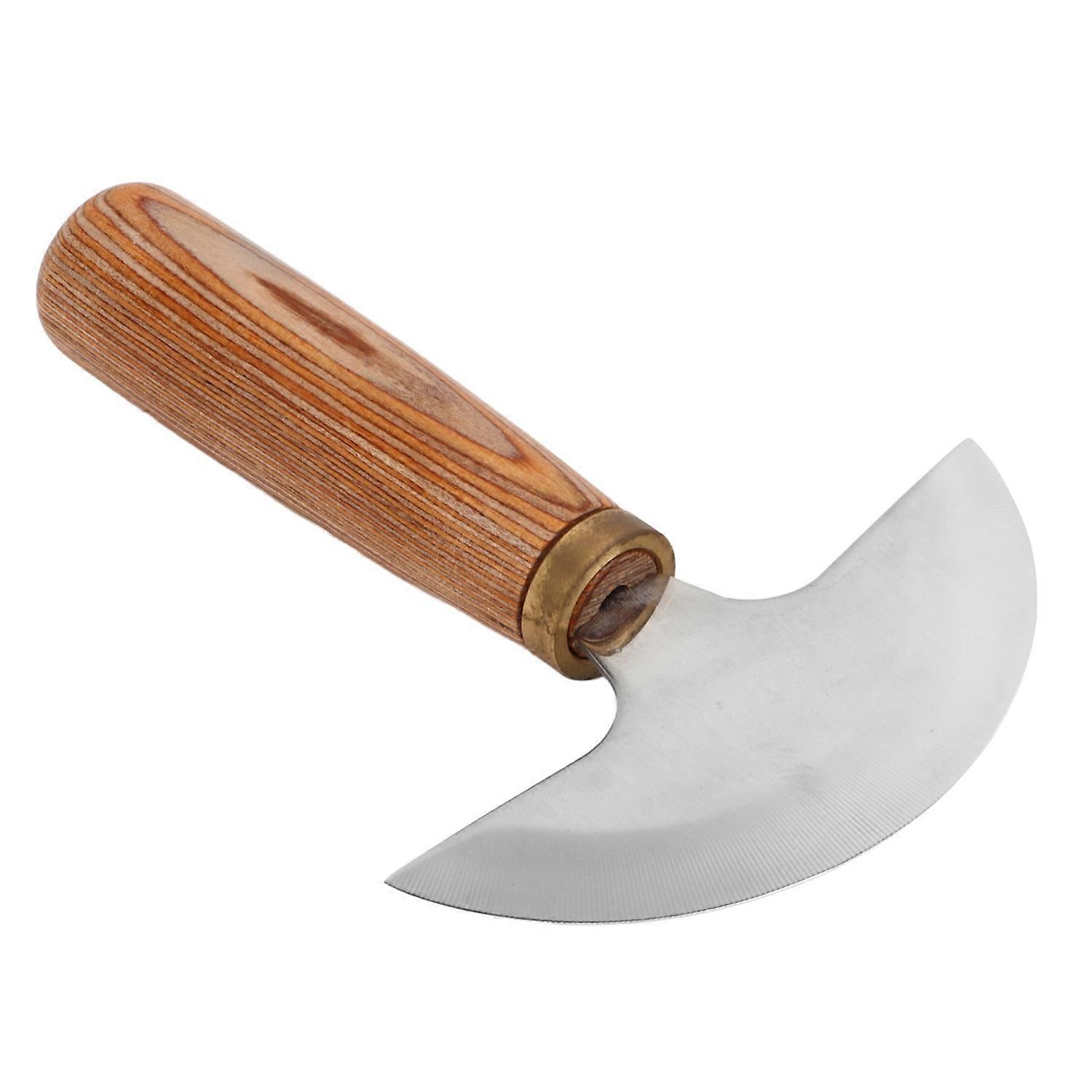 Feature:
1. Easy Cutting: Leather half round knife has the right cutting edge to cut a variety of ma