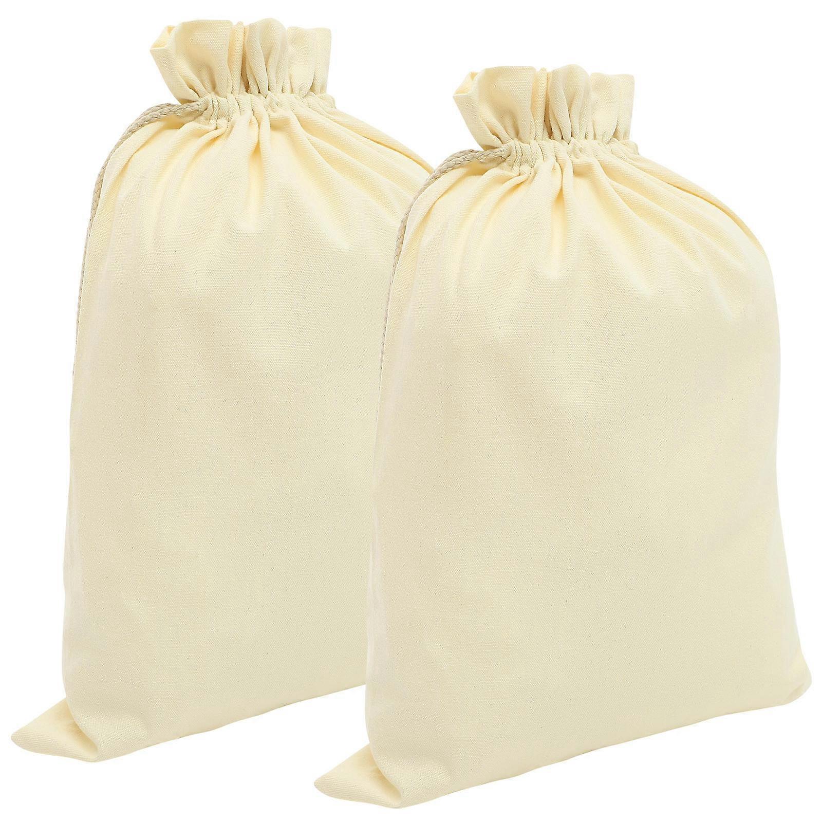 Cotton Drawstring Bags for Storage Use 8Pcs Reusable Flour Storage Pouches