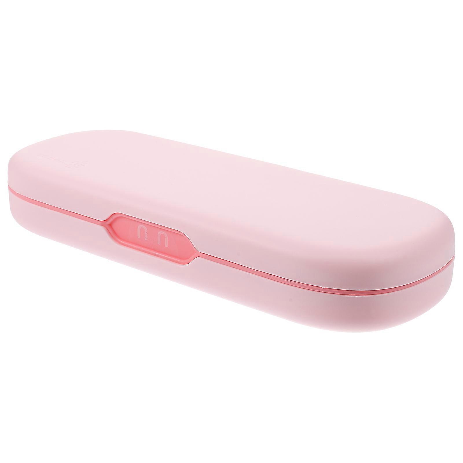 Pen Case Large Capacity Pencil Box for Storage 2Pcs Pink Double-Layer Organizer