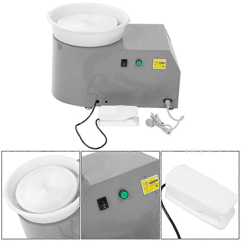 250W Variable Speed Pottery Machine 20kg Capacity 30cm Gray