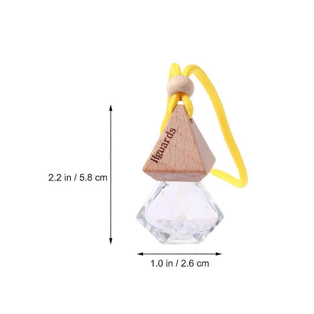 Cartoon Design Car Air Freshener Bottle, Refillable Glass Container for Essential Oils