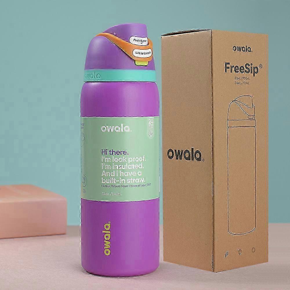 Vacuum Insulated Stainless Steel Cup with 304 Inner Liner and 201 Outer Shell 24oz/32oz Portable Sports Model