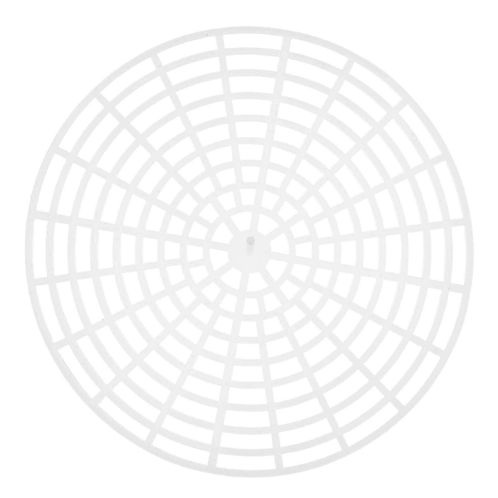 Vegetable Press Strainer 2Pcs Kimchi Jar Strainer Home Use White Circular Grid Plastic Fermenting