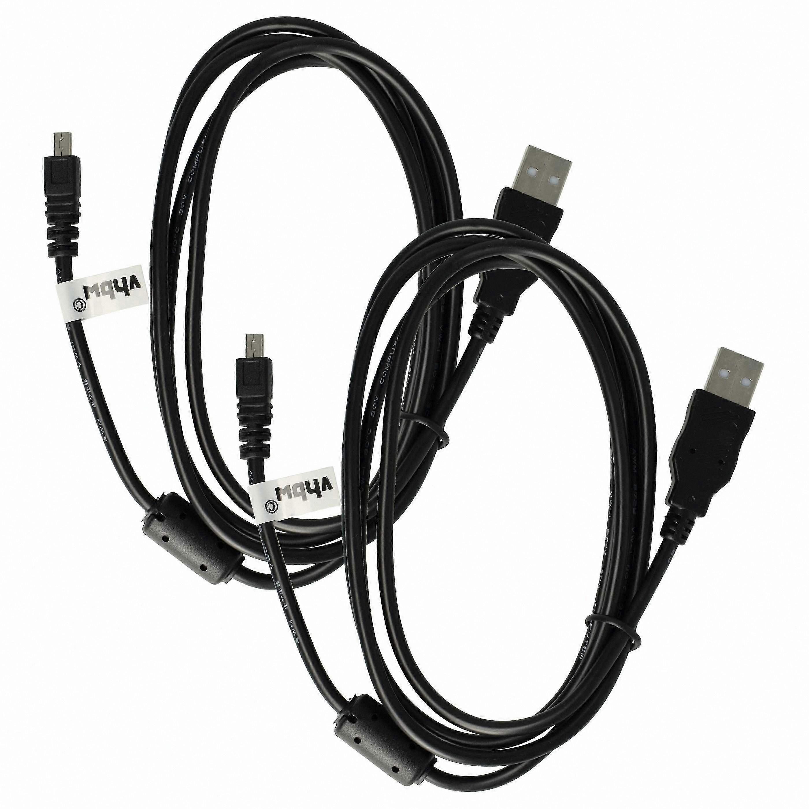 2-Pack USB Cable for Pana Lumix Cameras and Camcorders, Compatible with DMC-TZ58, DMC-TZ57, DMC-TZ70, DMC-TZ71, DMC-TZ60, DMC-TZ61 Models, 150cm Data