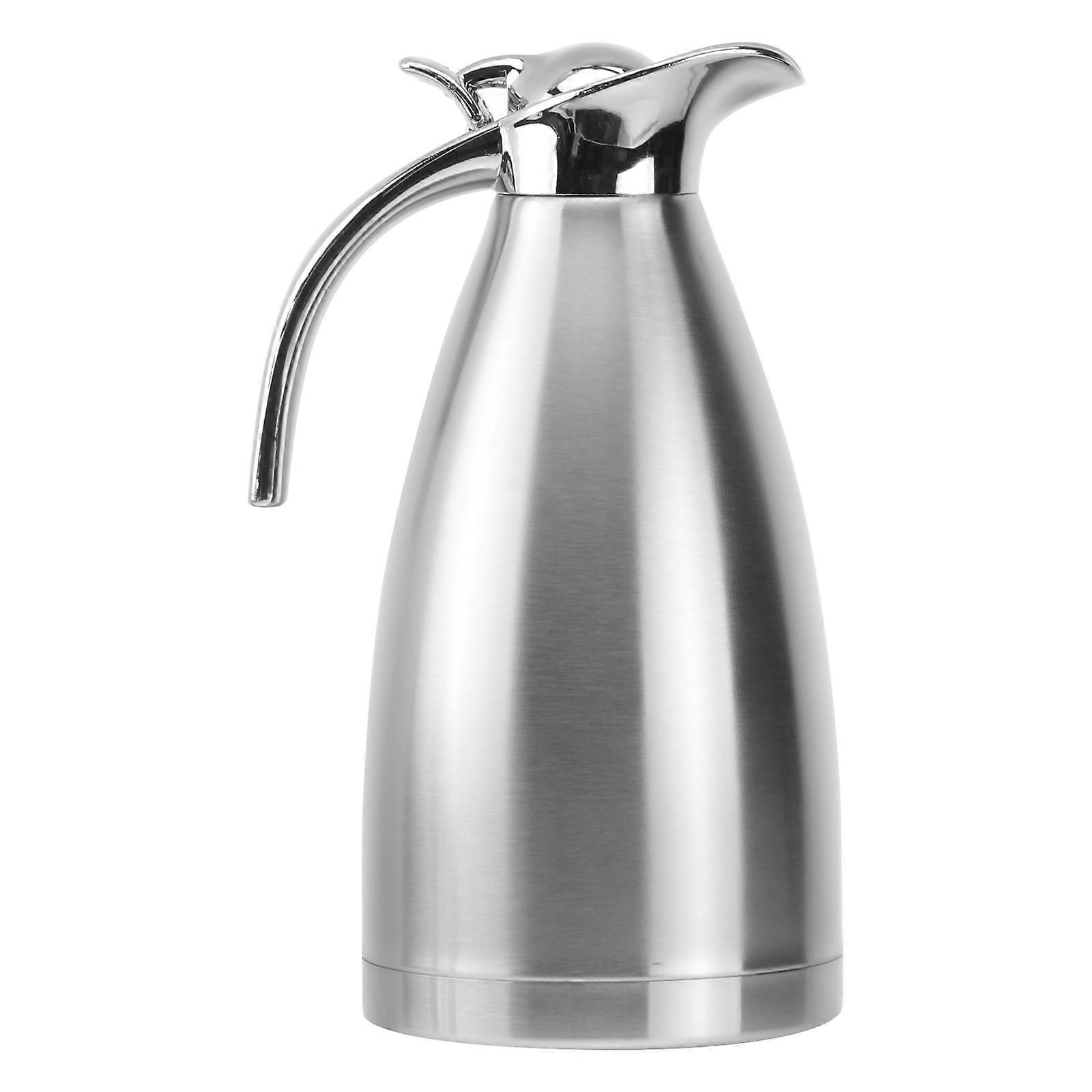 Stainless Steel Kettle Insulated Thermal Coffee Pot 2.0L European Style Suitable For Beverage Milk Tea Coffee