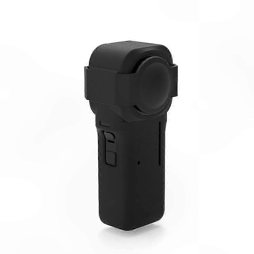 Silicone Protective Case with Lens Cover for 360 Action Cameras - Shockproof Enclosure