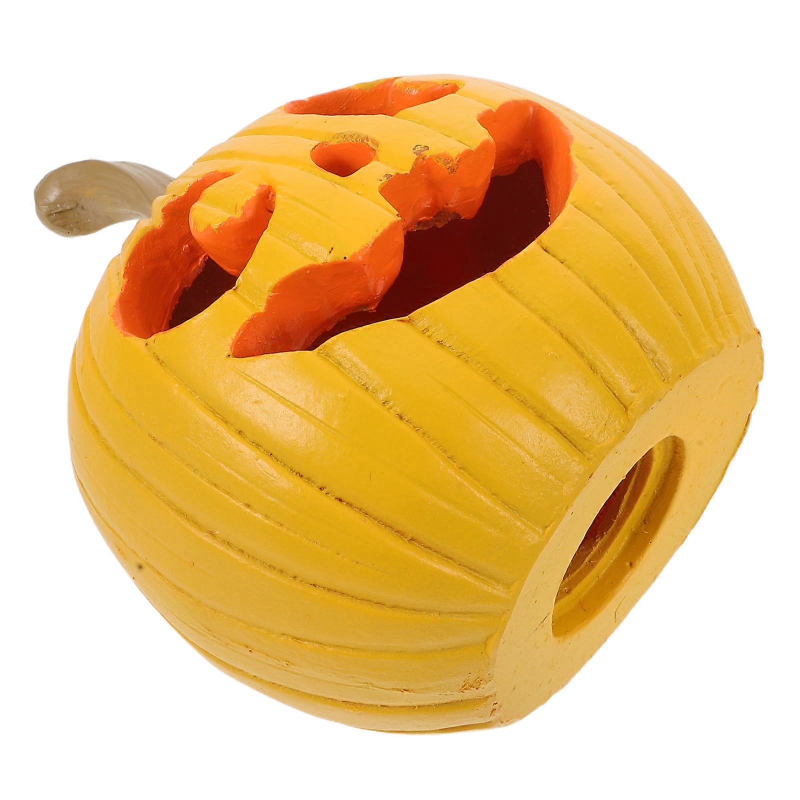 Artificial Pumpkin Statue Resin Figurines for Decoration 3Pcs Tabletop Fall Decor