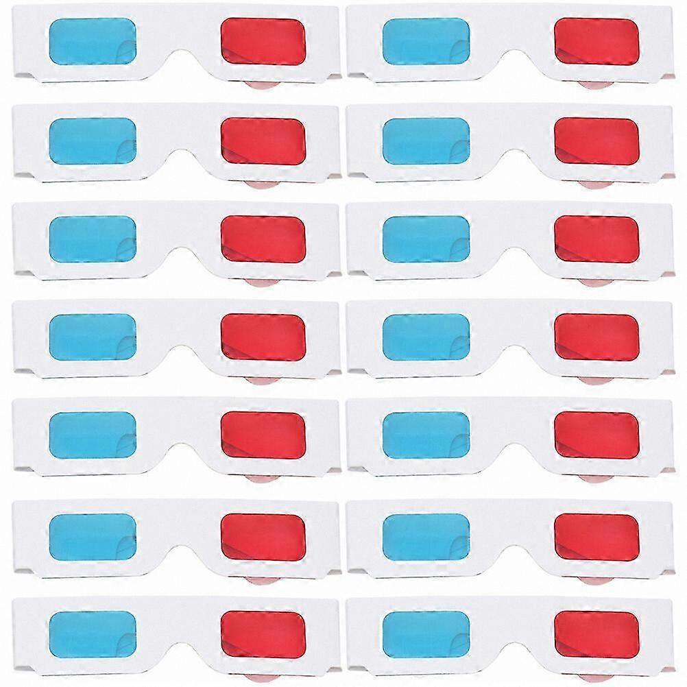 100 Pack Universal 3D Glasses for Movies and Viewing Anaglyph Content