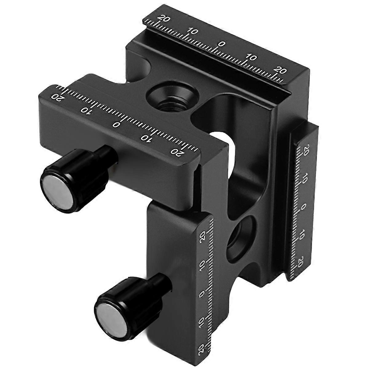 Right Angle Clamp 90 Degree Double Quick Release L Clamp with 1/4 Screw for Arca Rail Plate Nodal Sl