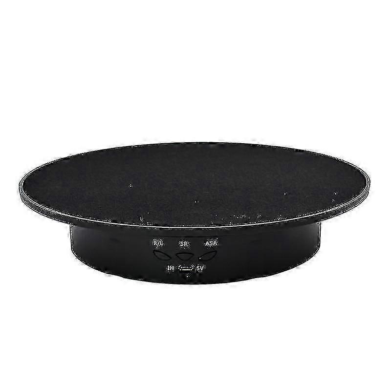 Giradischi elettrico a 360 gradi Supporto per display elettrico, Giradischi per display rotante regolabile, diametro 20 cm (nero)