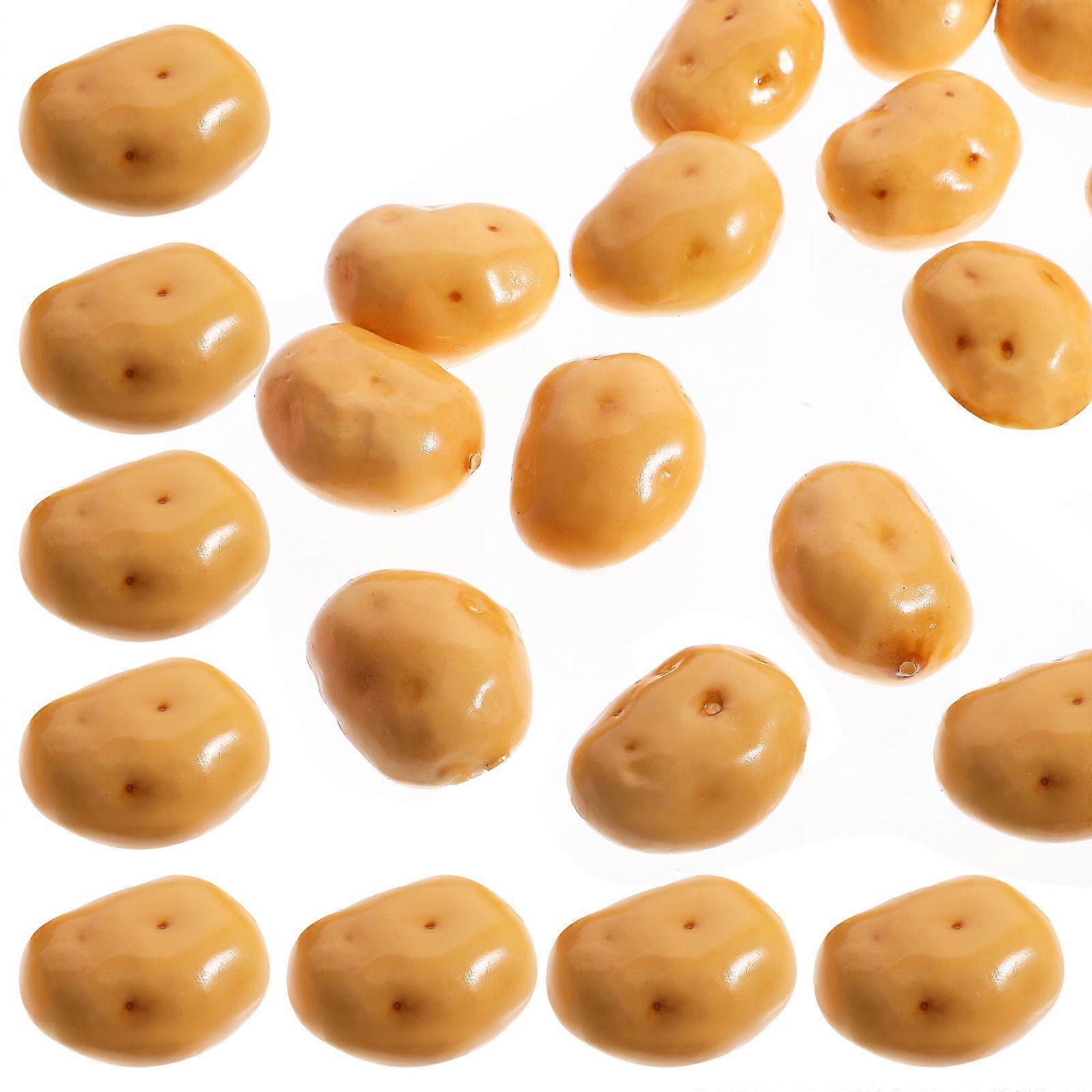 Foam Artificial Potatoes Toy for Decoration 40Pcs for Kitchen Display