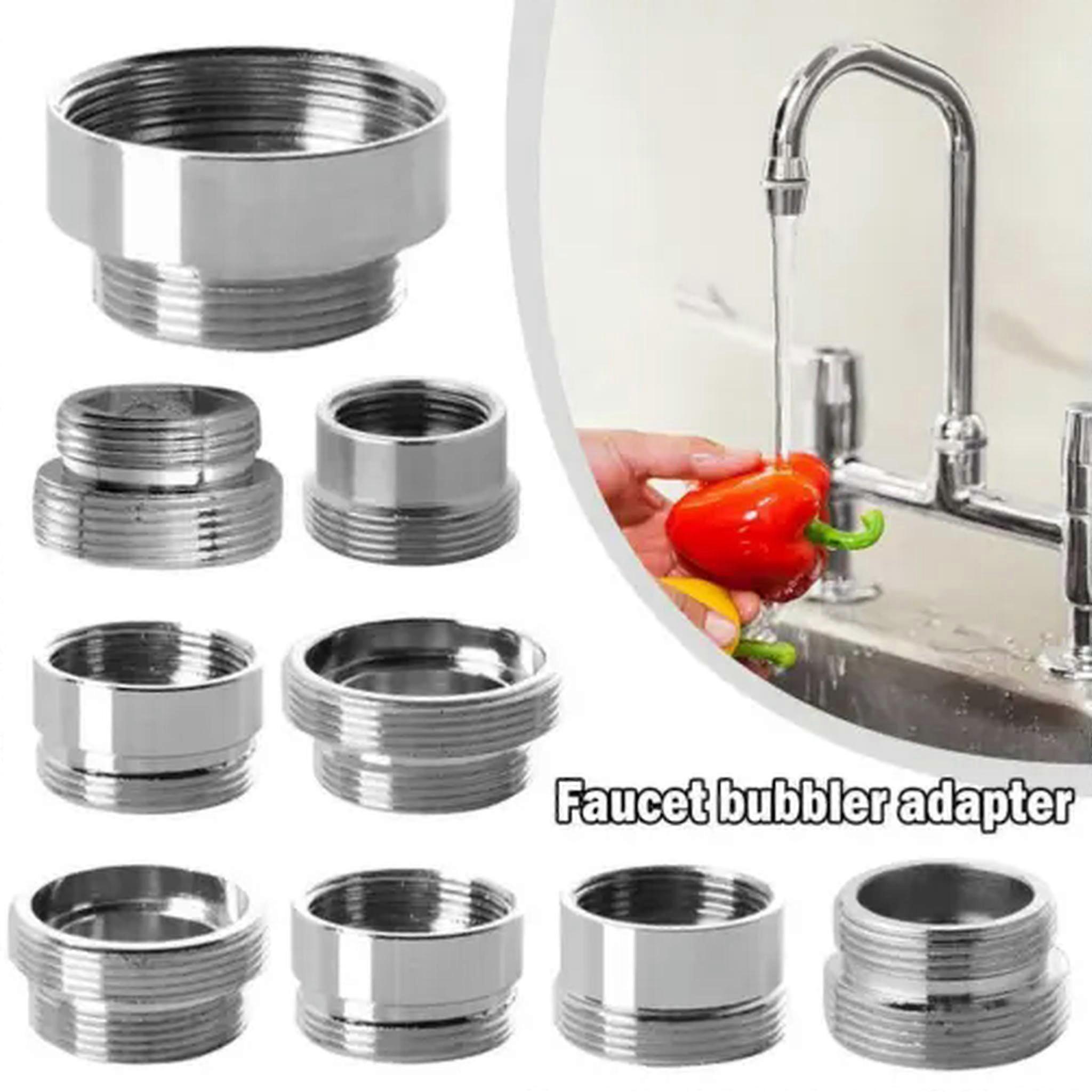 TUMALL 1x Faucet Adapter Kit, Brass Aerator Adapter Set Male/Female Adapters O7P6 Hot-Internal M24 to M22