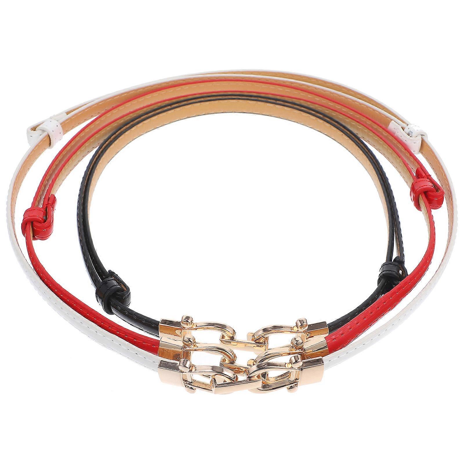 Waist Belt for Dresses Women with Buckle Feature 12Pcs Set