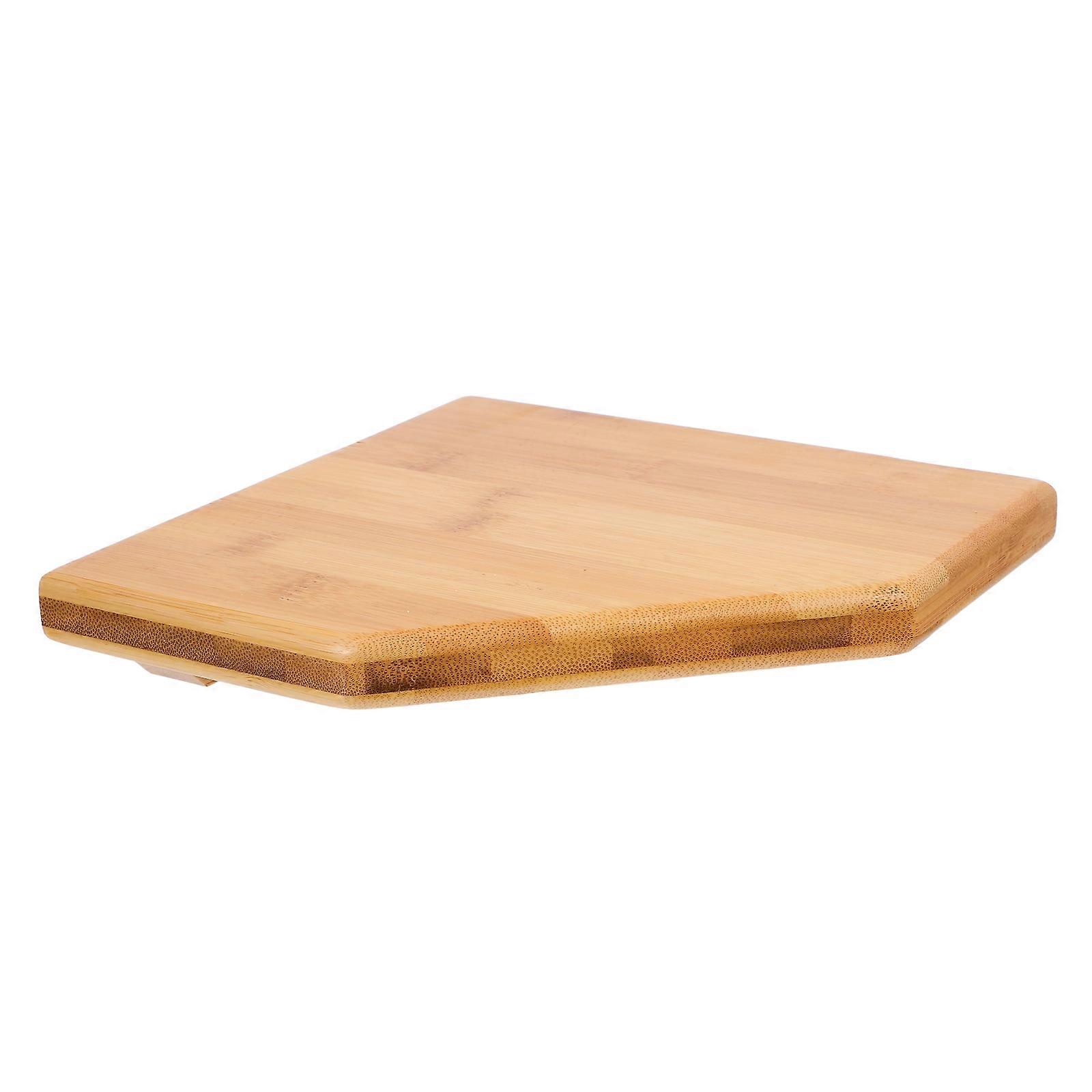 Corner Mounting Shelf Bamboo Wall Mounted for Displaying