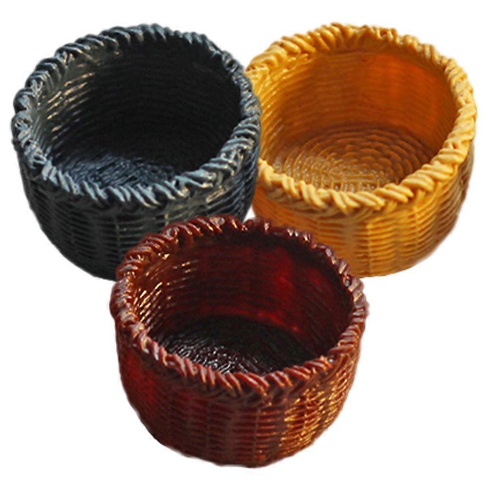 Doll House Basket Model Storage 12 Pcs Miniature Crafts Suitable For Decorating Mini House Enthusiasts