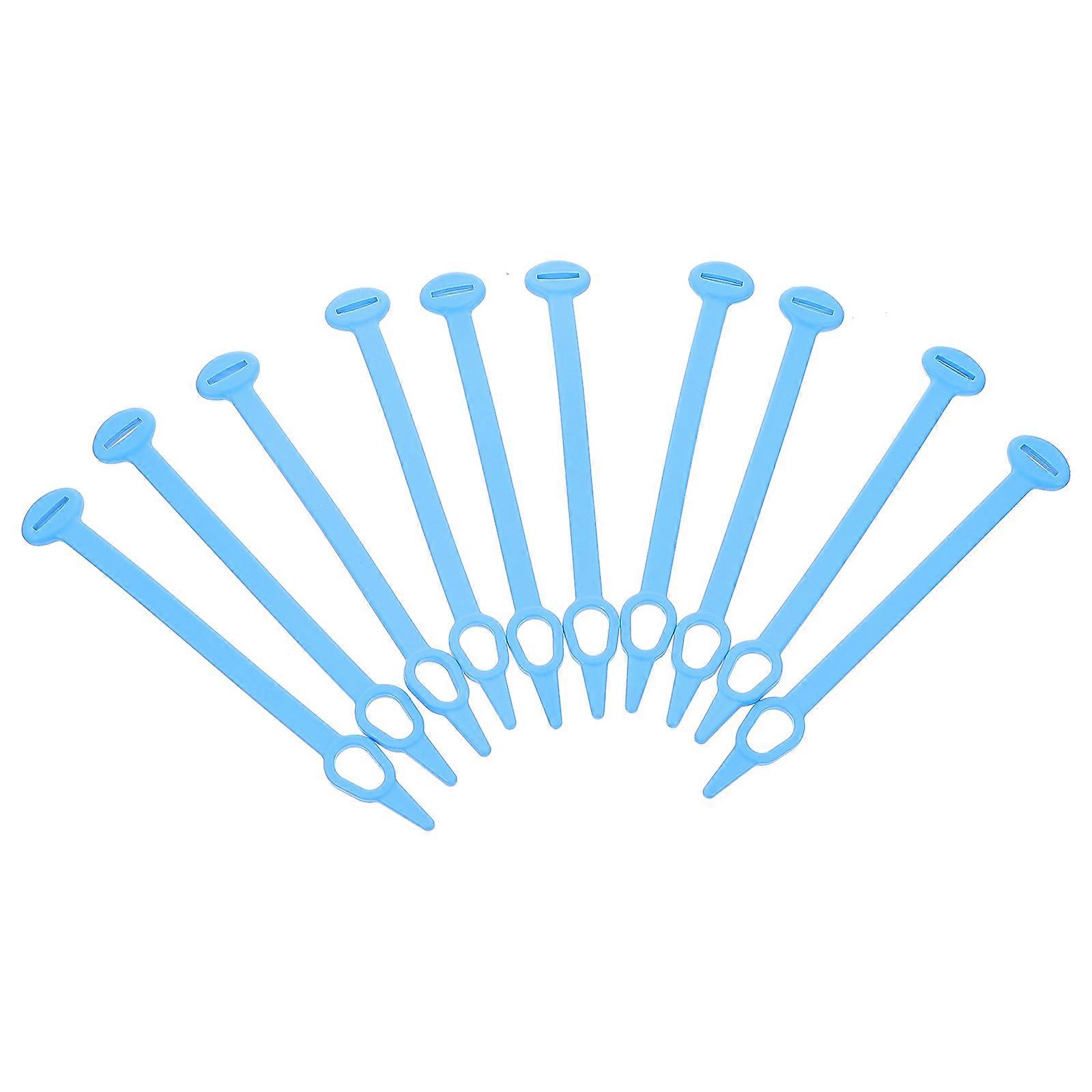 Blue Windproof Hooks for Hanging with 40Pcs Silicone Indoor Outdoor Use Hooks