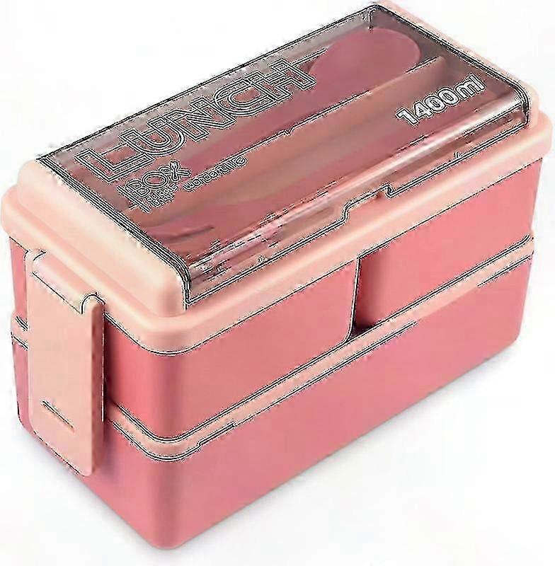 3-in-1 Stackable Lunch Box with Compartments for Adults