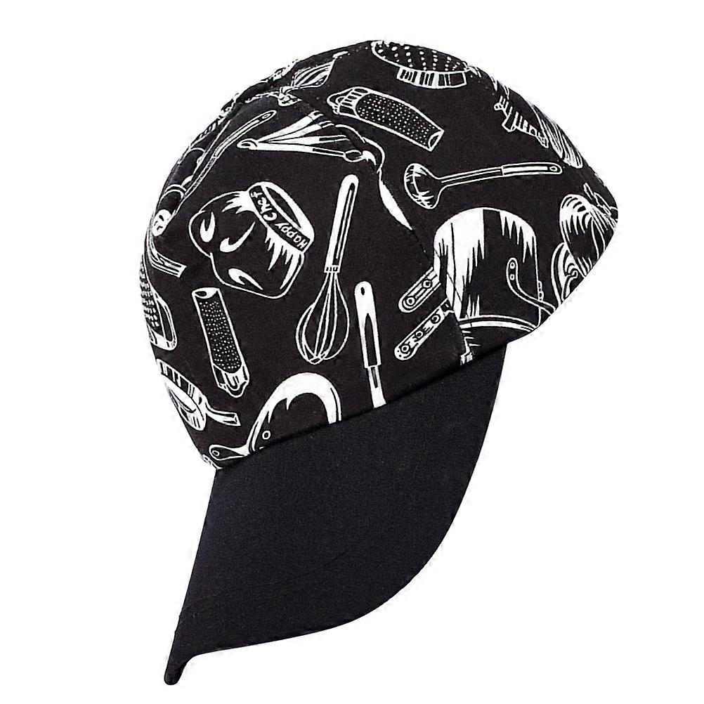 Chef Hat Kitchen Cap for Working 2Pcs Comfortable Cooking Peaked Hat