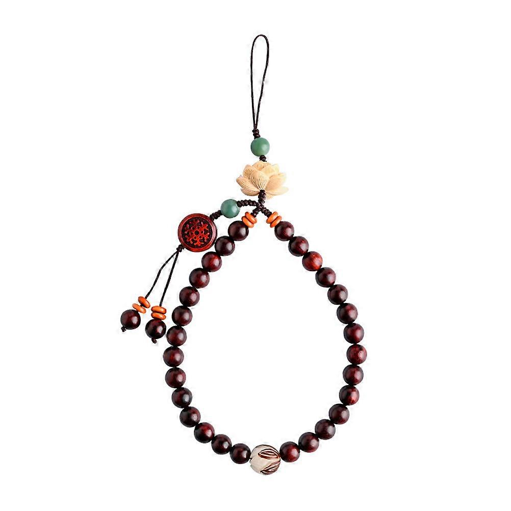 Beaded Phone Bracelet Strap Mobile Phone Anti-Lost Chain Secure Device Jogging Assorted Color Plastic 1Set