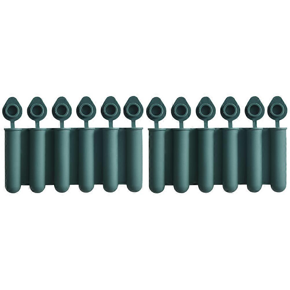 Silicone Ice Cube Tray for Home Use with No-Spill Lid 6Pcs Set