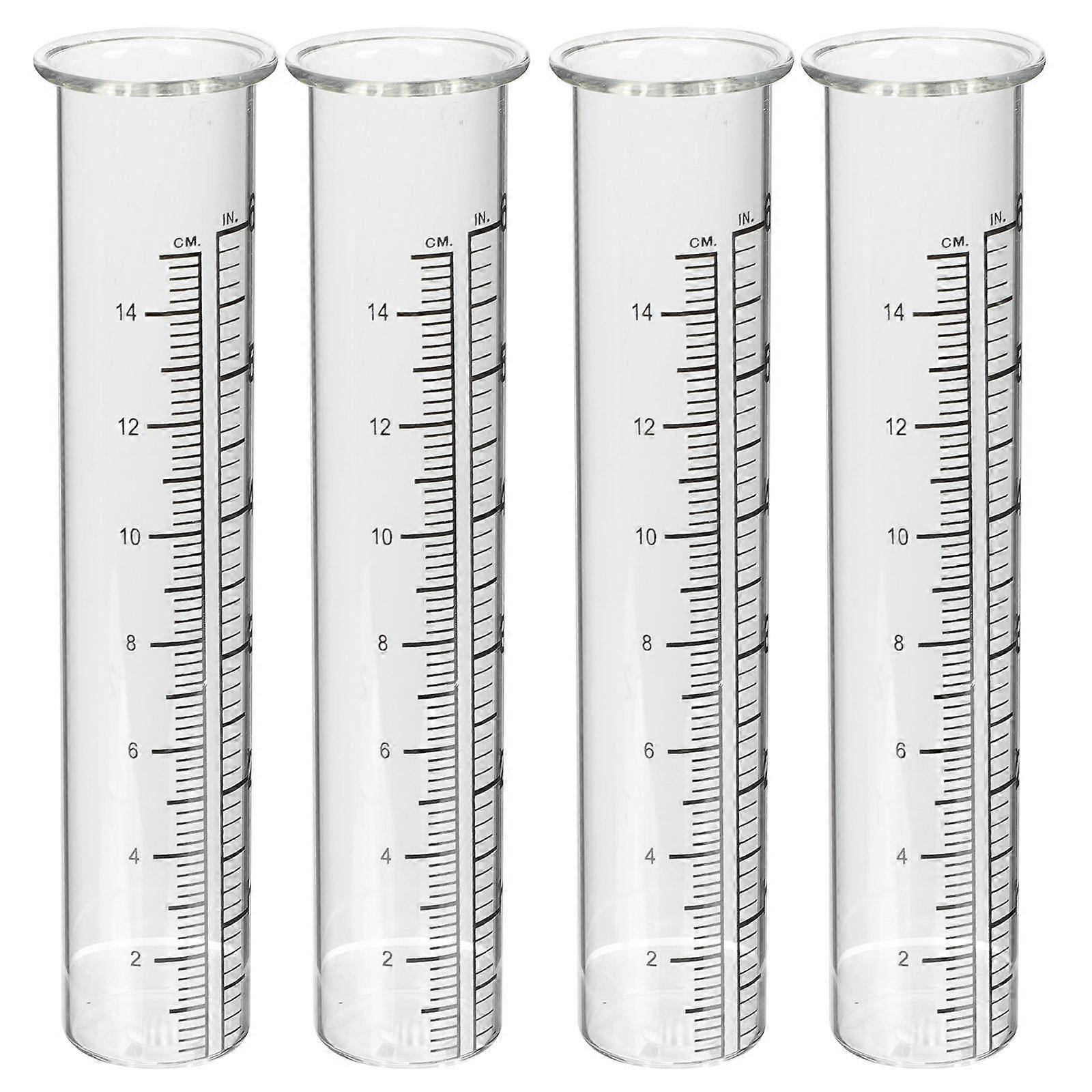 Rainfall Gauge Test Tube Glass for Measuring 12Pcs Assorted Color