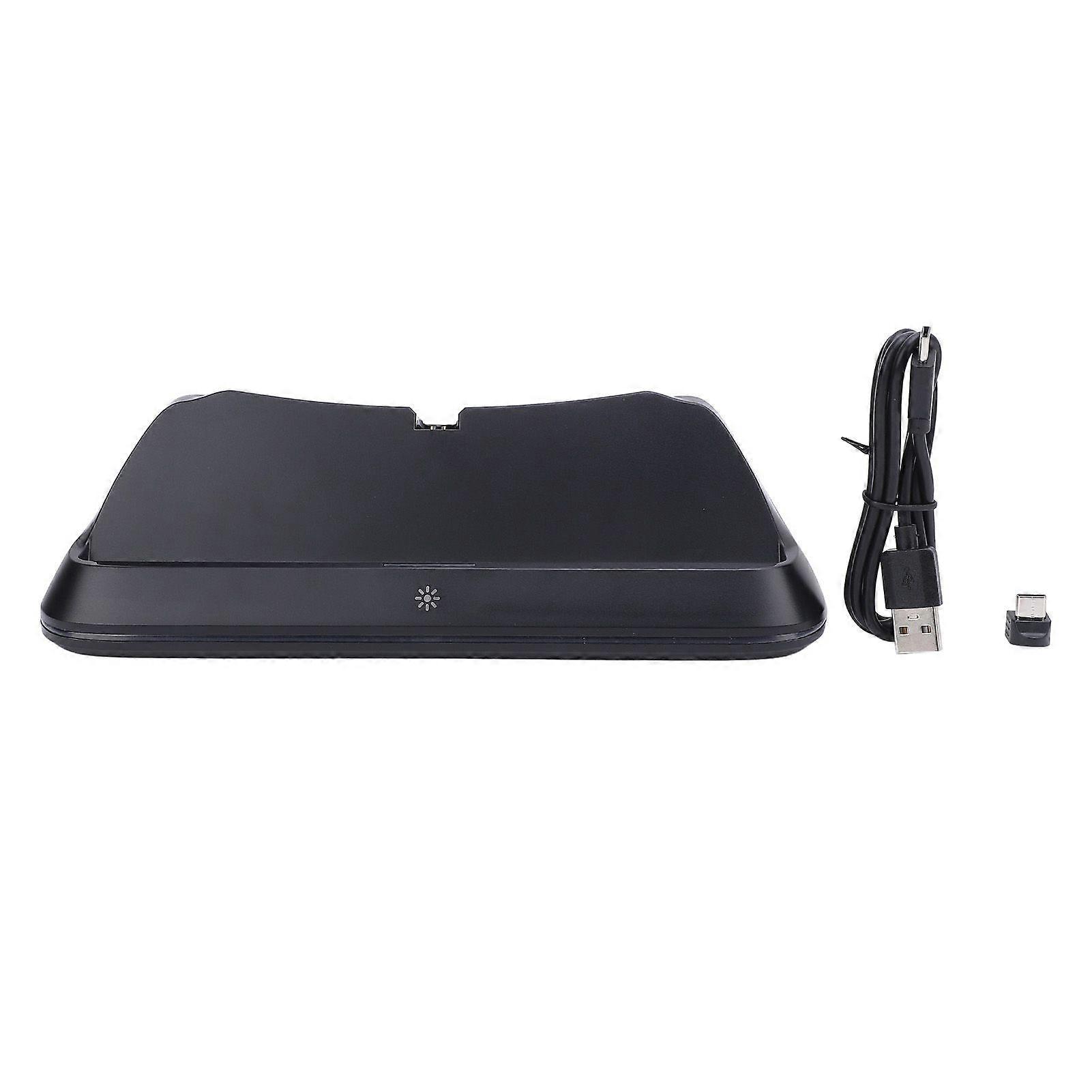 Game Console Charging Stand Portable RGB Light Effect Game Console Charge Base Holder for PS Portal Black